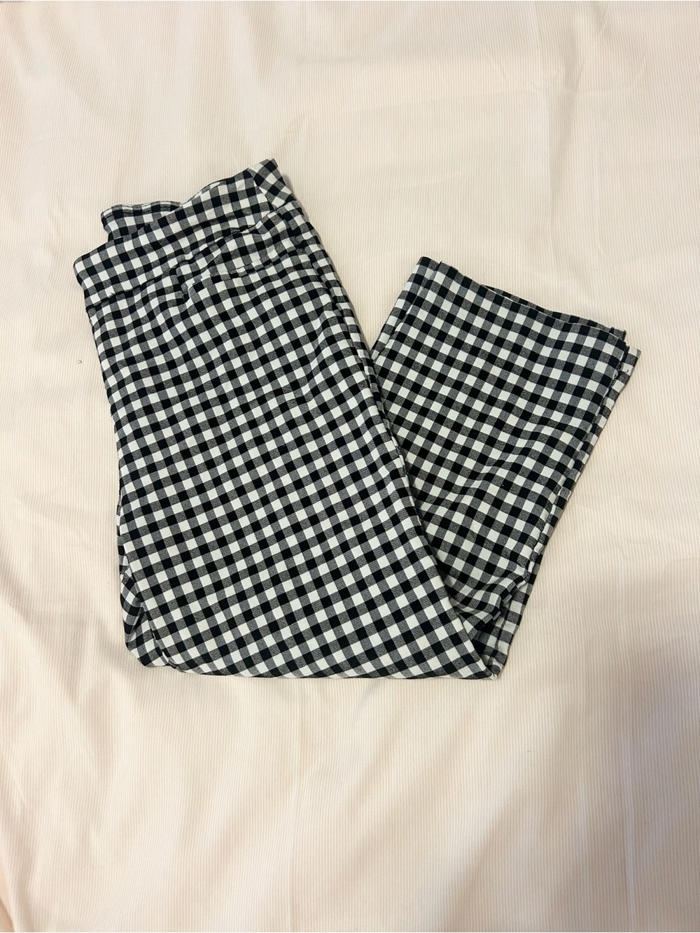 Black and White Gingham capris